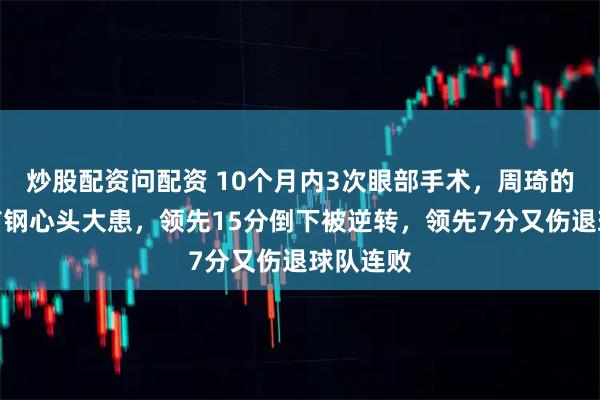 炒股配资问配资 10个月内3次眼部手术，周琦的伤痛成首钢心头大患，领先15分倒下被逆转，领先7分又伤退球队连败